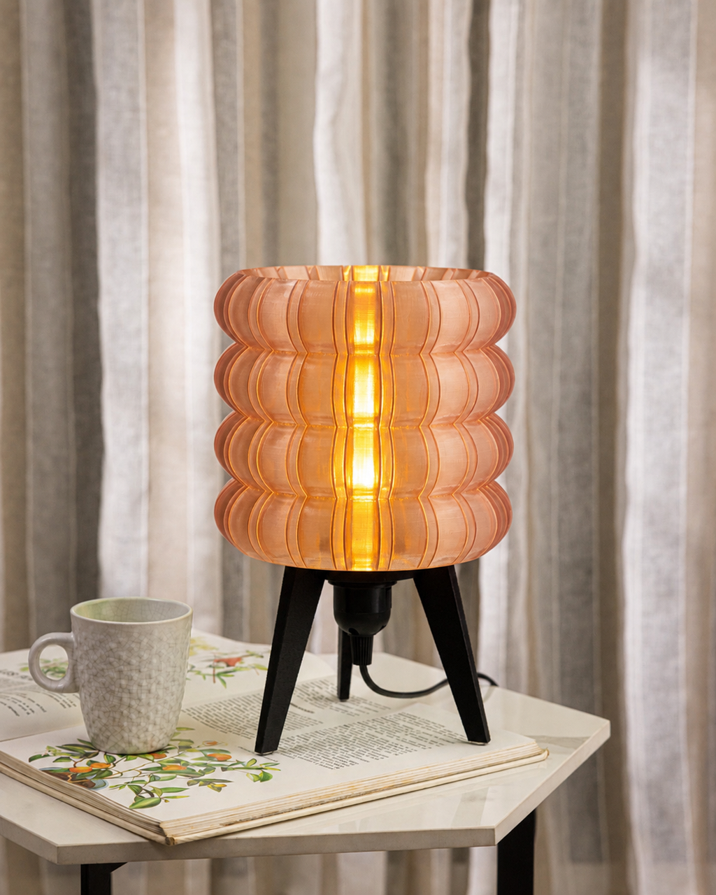 RIPPLE BROWN  - Table Lamp