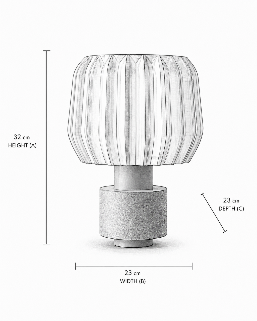 CLAIR RED - Table Lamp