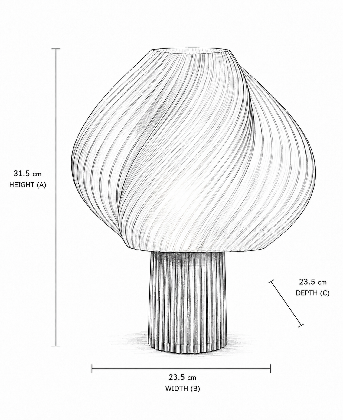 MELLOW BLUE - Table Lamp