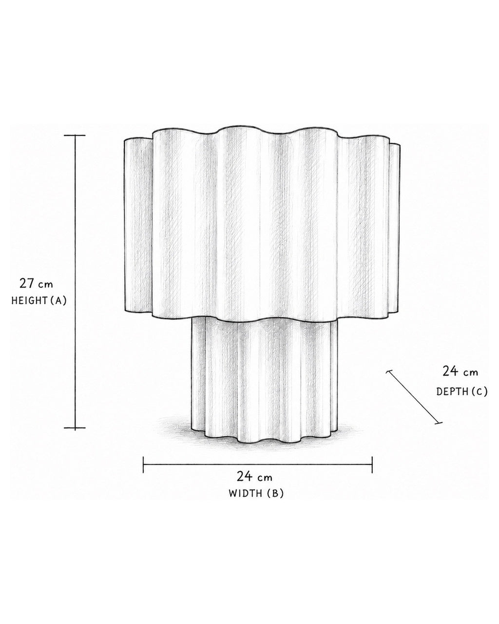 FOLD ORANGE - Table Lamp
