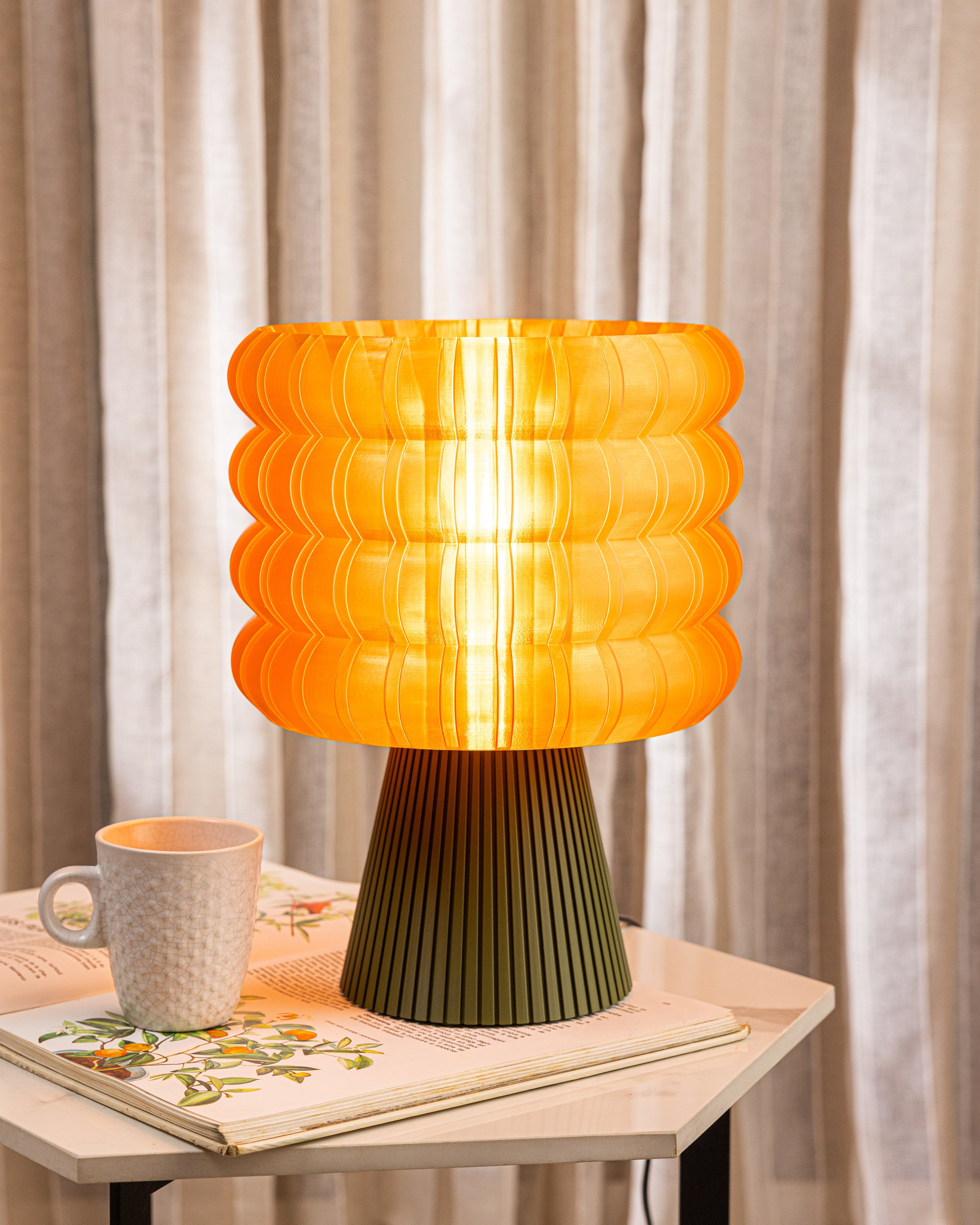 ECHO Orange & Dark Green - Table Lamp