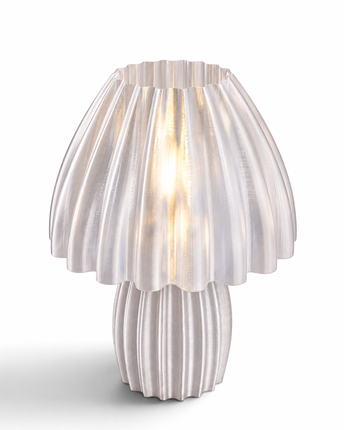 Jellyfish Clear table lamp angled view